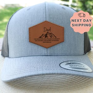 Dad Hat, Christian Dad Gift, Proverbs 20:7 Hat, Fatherhood Cap, Blessed Father Cup, Religious Gift for Dad, Father&#39;s Day Tumbler