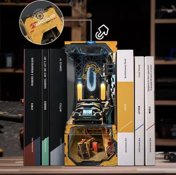 DIY Automotive Book Nook Kit: Miniature Mechanic Shop Puzzle - Etsy