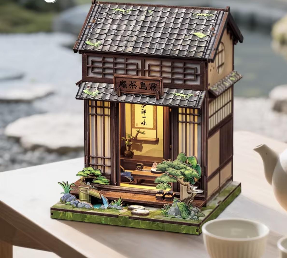 DIY Japanese Mountain Cottage Book Nook Kit | 3D Zen Puzzle Craft