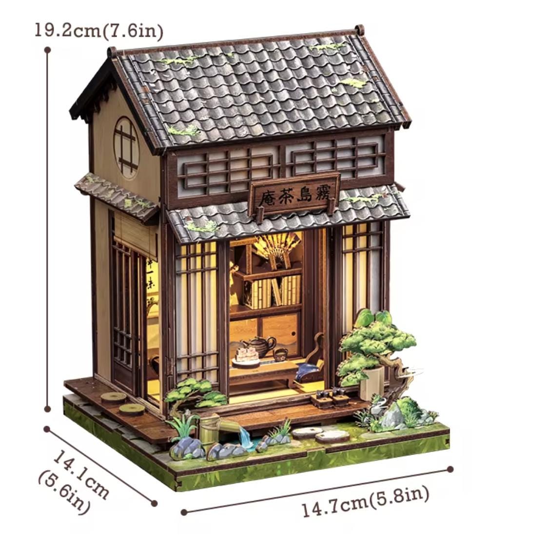 DIY Japanese Mountain Cottage Book Nook Kit | 3D Zen Puzzle Craft