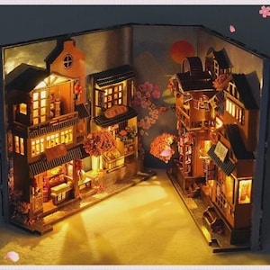 オブジェ　海外　街並み　ミニチュア　ハウス Japanese Street Miniature - Etsy