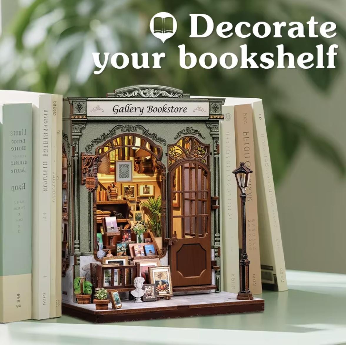 DIY Gallery Bookstore Book Nook Kit | 3D Art Studio Puzzle Craft