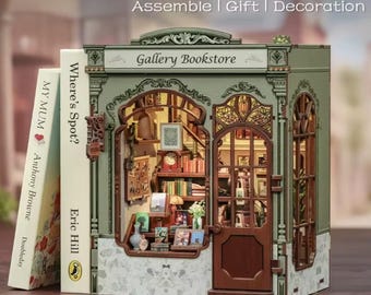 DIY Gallery Bookstore Book Nook Kit | 3D Art Studio Puzzle Craft