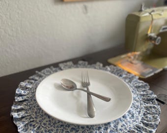 Circle Ruffle Placemat Sewing Pattern PDF