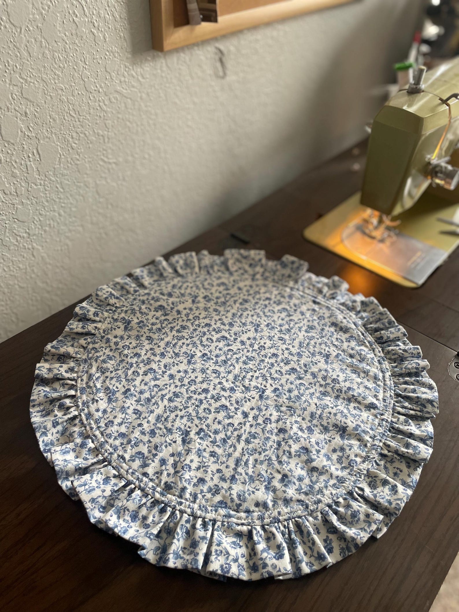 Circle Ruffle Pattern Circle Ruffle Placemat Sewing Pattern PDF - Etsy