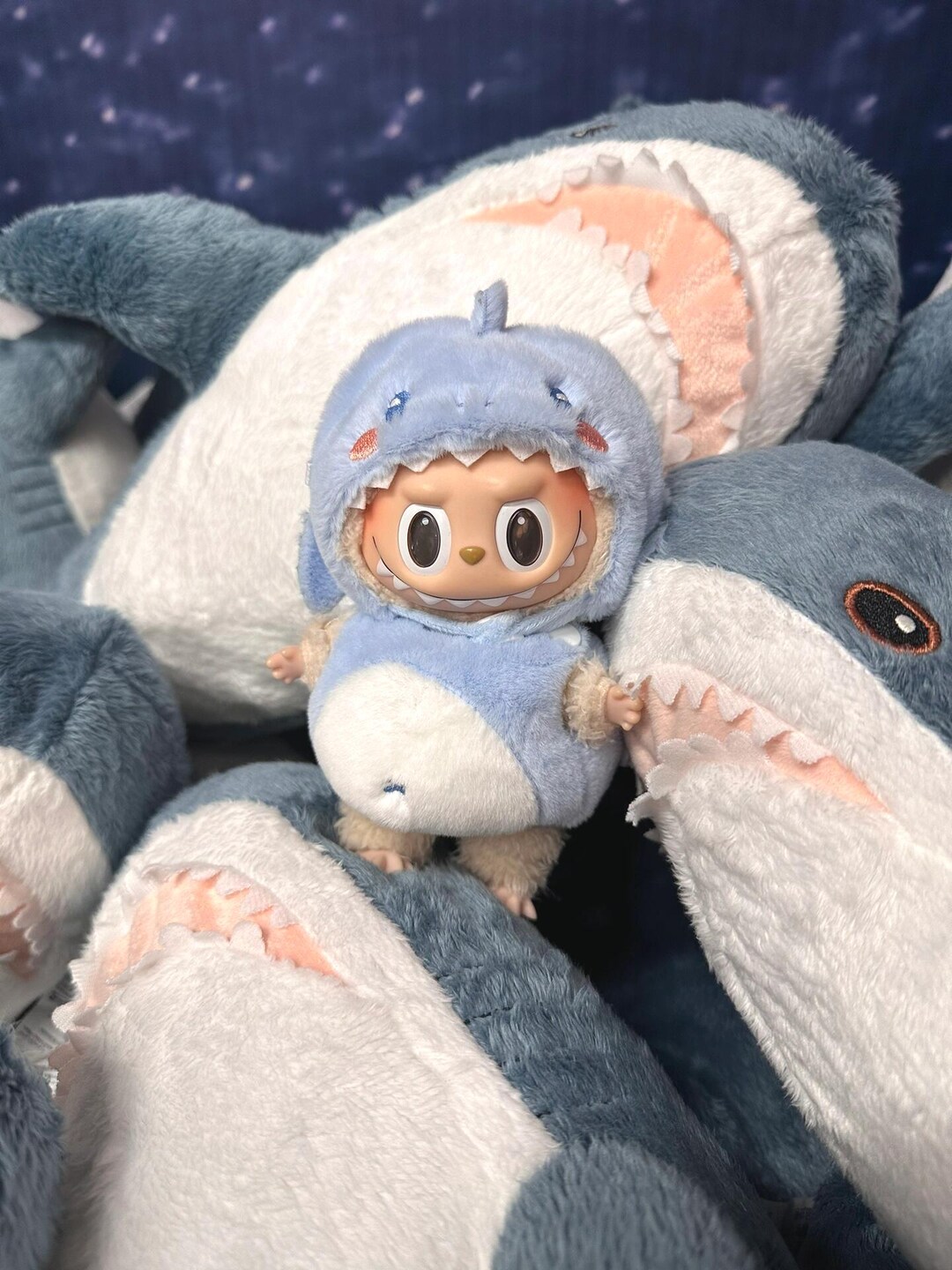 Blue Bunny Doll Outfit – Handmade Plush Romper With Floppy Ears & White ...