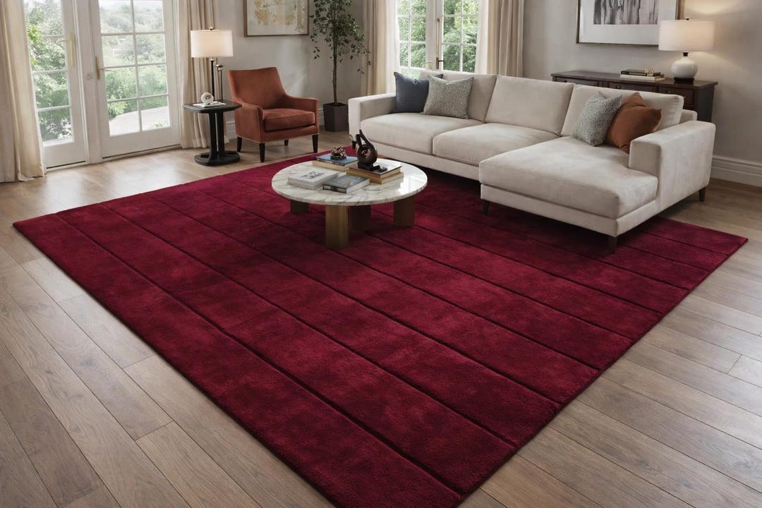 Hand Tufted Luxury Area Rug | Modern Designer Carpet | High Low Pile ...