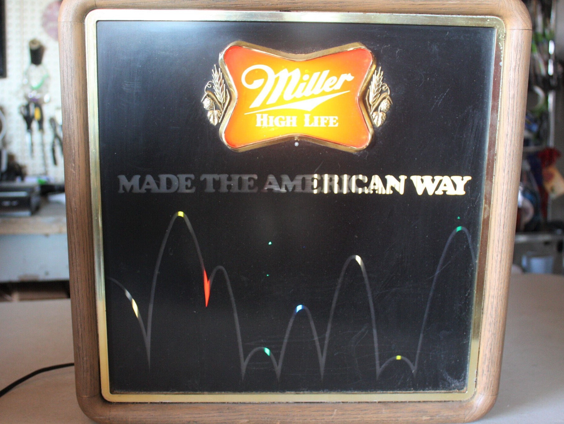 ヴィンテージ Miller high life バウンスボールモーションサイン