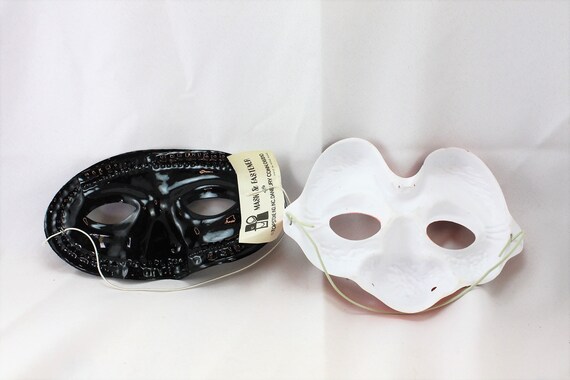 Vintage Halloween Mask Half Mask Masquerade Hobo … - image 2