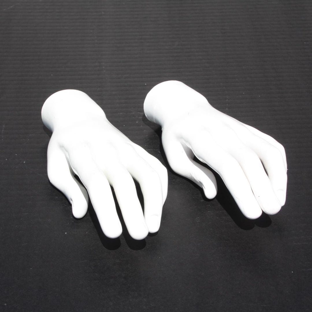 Fake Hand Craft Vintage Mannequin Hand Display Fake Right Hands Anatomy White Spooky ...