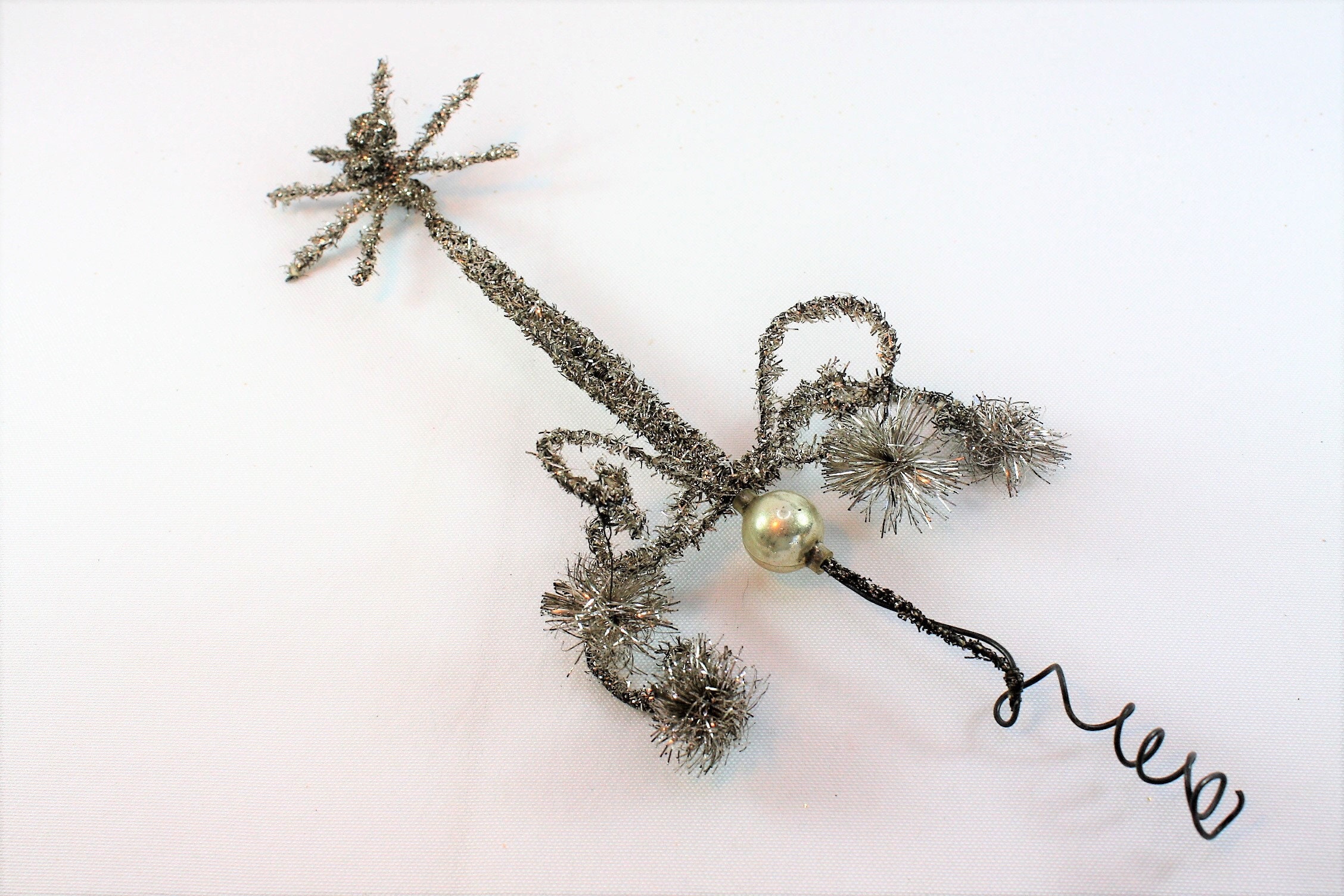 Vintage Antique Victorian Mercury Glass Christmas Ornament Silver ...