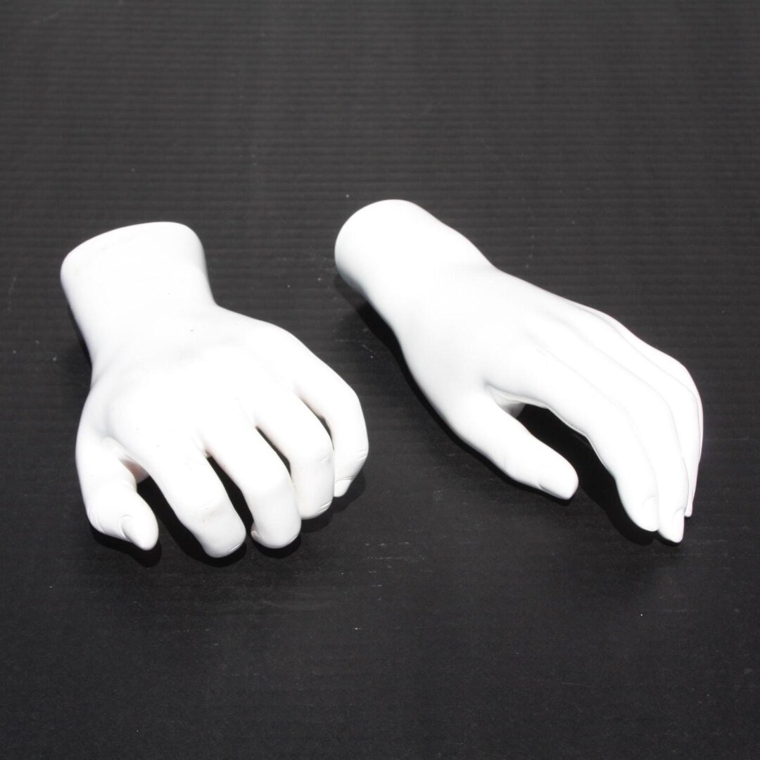Fake Hand Craft Vintage Mannequin Hand Display Fake Left Hands Anatomy White Spooky ...