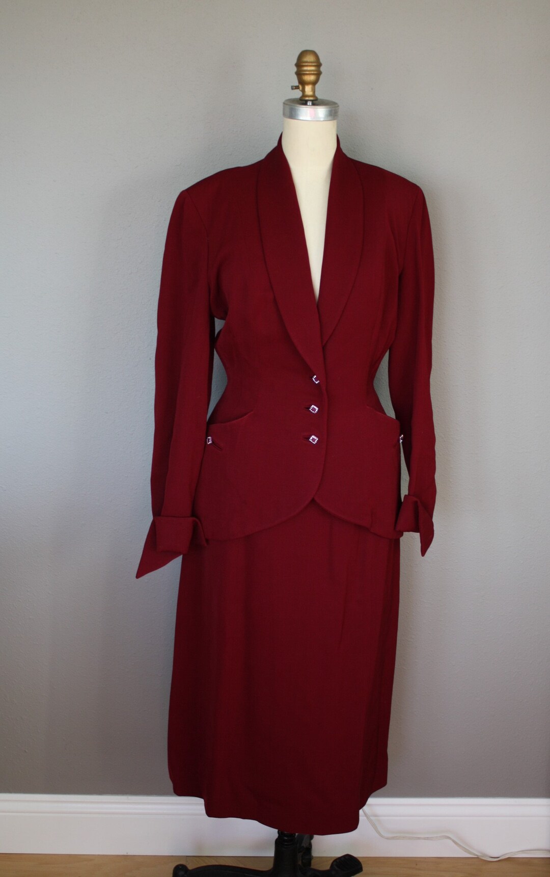50s rayon gabardine jackt