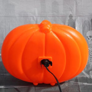 Vintage Halloween Pumpkin Head Jack O Lantern Blinky Glow Light up Hang ...