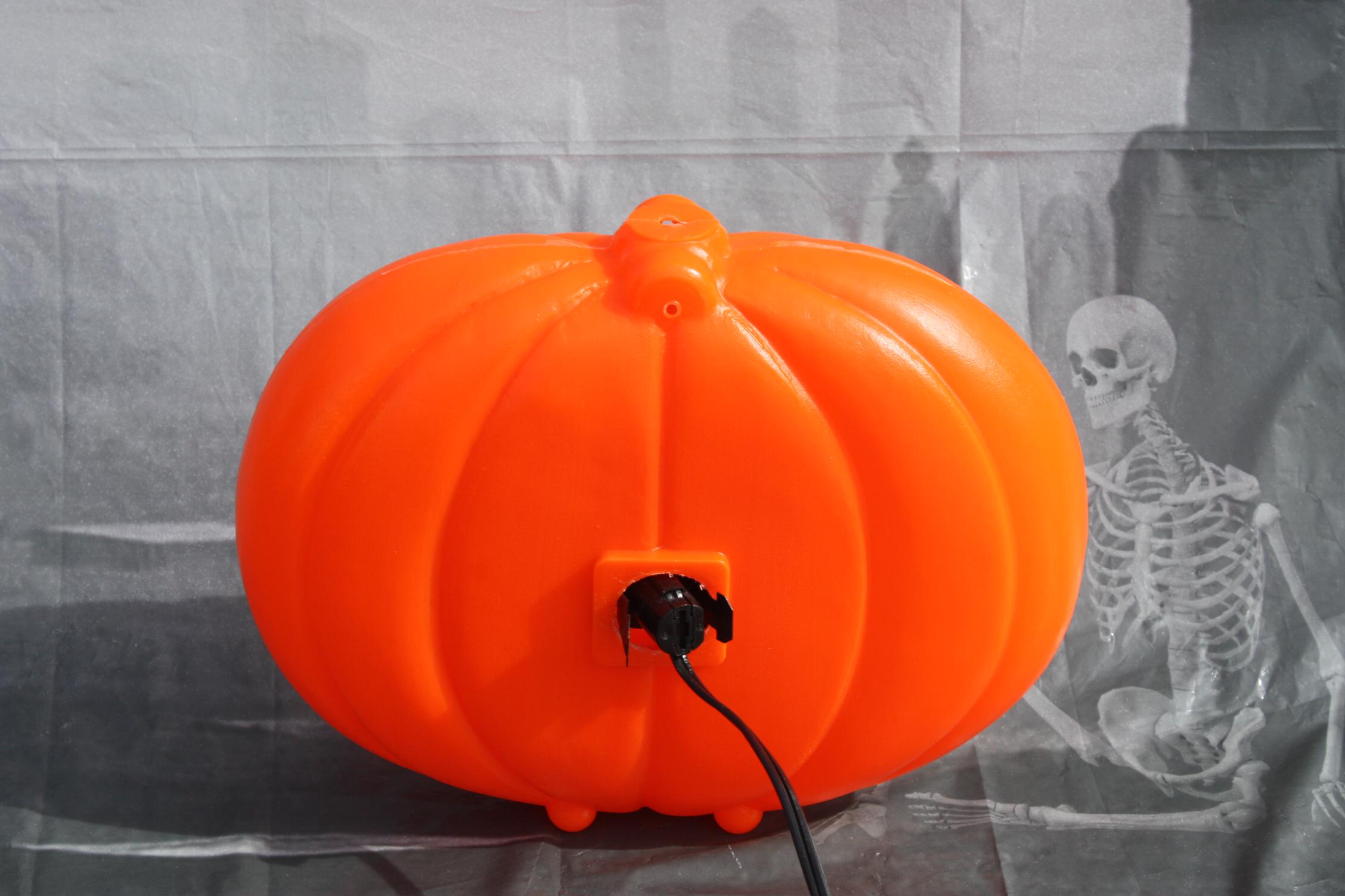 Vintage Halloween Pumpkin Head Jack O Lantern Blinky Glow Light up Hang ...