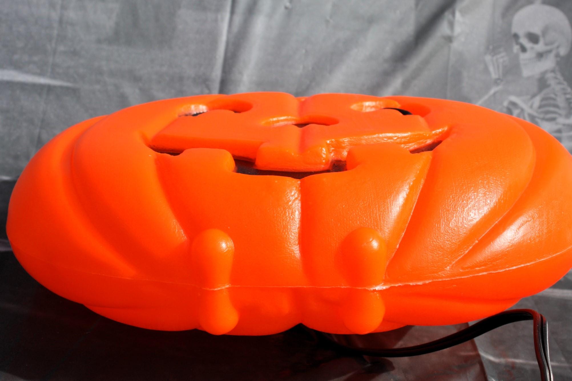 Vintage Halloween Pumpkin Head Jack O Lantern Blinky Glow Light up Hang ...