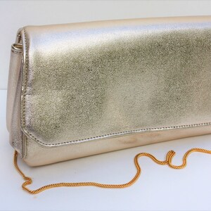 Vintage Gold Lame' And Silver Lame' Clutch Purses Handbags Formal Prom Bridesmaid Wedding Accessory Set of 2 image 3