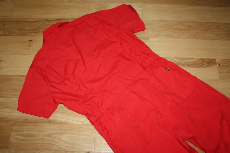 Vintage Dickies Red Jumpsuit Work Uniform Coveralls Boilersuit Etsy