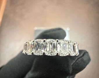6 Carat Ashoka cut Diamond  with 14 KT White Gold
