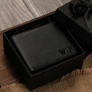 Custom Leather Men Wallet,Birthday Gift,Anniversary Gift,Custom Leather Wallet,Personalized Engraved Gift for Him, Boyfriend, Dad, Husband