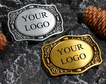Engraved Logo Belt Buckle. Custom Company Logo Buckle· Business Gift. Personalized Western Belt Buckle for Men.Corporate Gift ldea