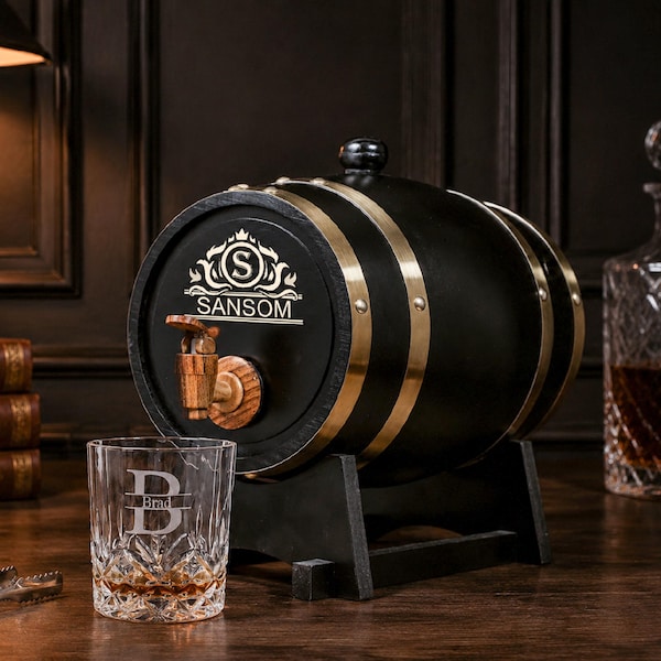 Personalisiertes 3L Whiskyfass, individuell graviertes Mini-Eichenfass, Trauzeuge Geschenk, Trauzeuge Geschenk, Vatertagsgeschenk für ihn