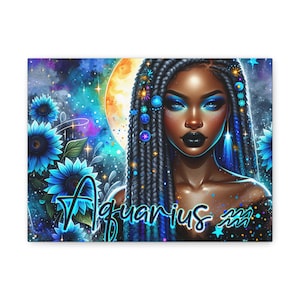 Aquarius Afro Goddess - Etsy