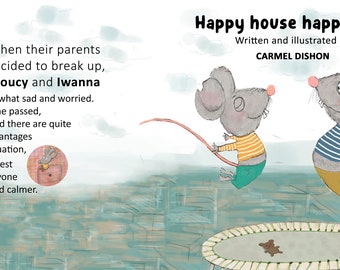 Children's book, A Children's book about divorced parents, Happy house happy mouse ,Happy children book