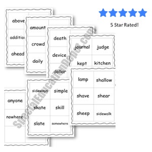 Fourth Grade Sight Words Flash Cards for Teachers and Home School, No ...
