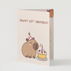 Carte Capybara 20 ans