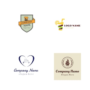 Minimalist Modern Food Logo | Editable Logo Template | Instant Download (svg, eps, png, jpg)