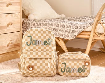 Custom Set: Kid Backpack and Insulated Lunchbag • Back to School • Kid Gift