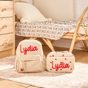 Custom Set: Toddler Backpack and Insulated Lunchbag • Daycare Bag