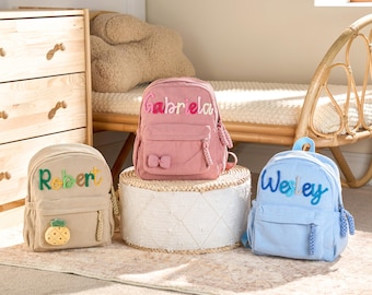 Custom Toddler Name Backpack • Kid Gift • Back to School