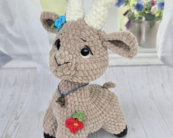 Crochet Goat Pattern, amigurumi goat, Crochet goat pattern, amigurumi goat