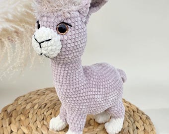 かぎ針編みのアルパカのパターン、編みぐるみのアルパカの即時
