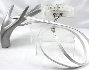 Locking O-Ring Collar with Leash, Submissive Bondage