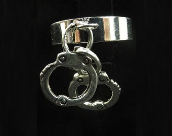 Handcuff Ring bdsm ring Statement Ring Handcuff Jewelry adjustable ring