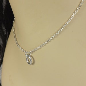 O ring Necklace Submissive Jewelry mature O-ring necklace chain choker by pinchthemuse
