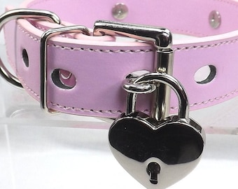 Bdsm collar locking slave collar with lock mature  sub gift