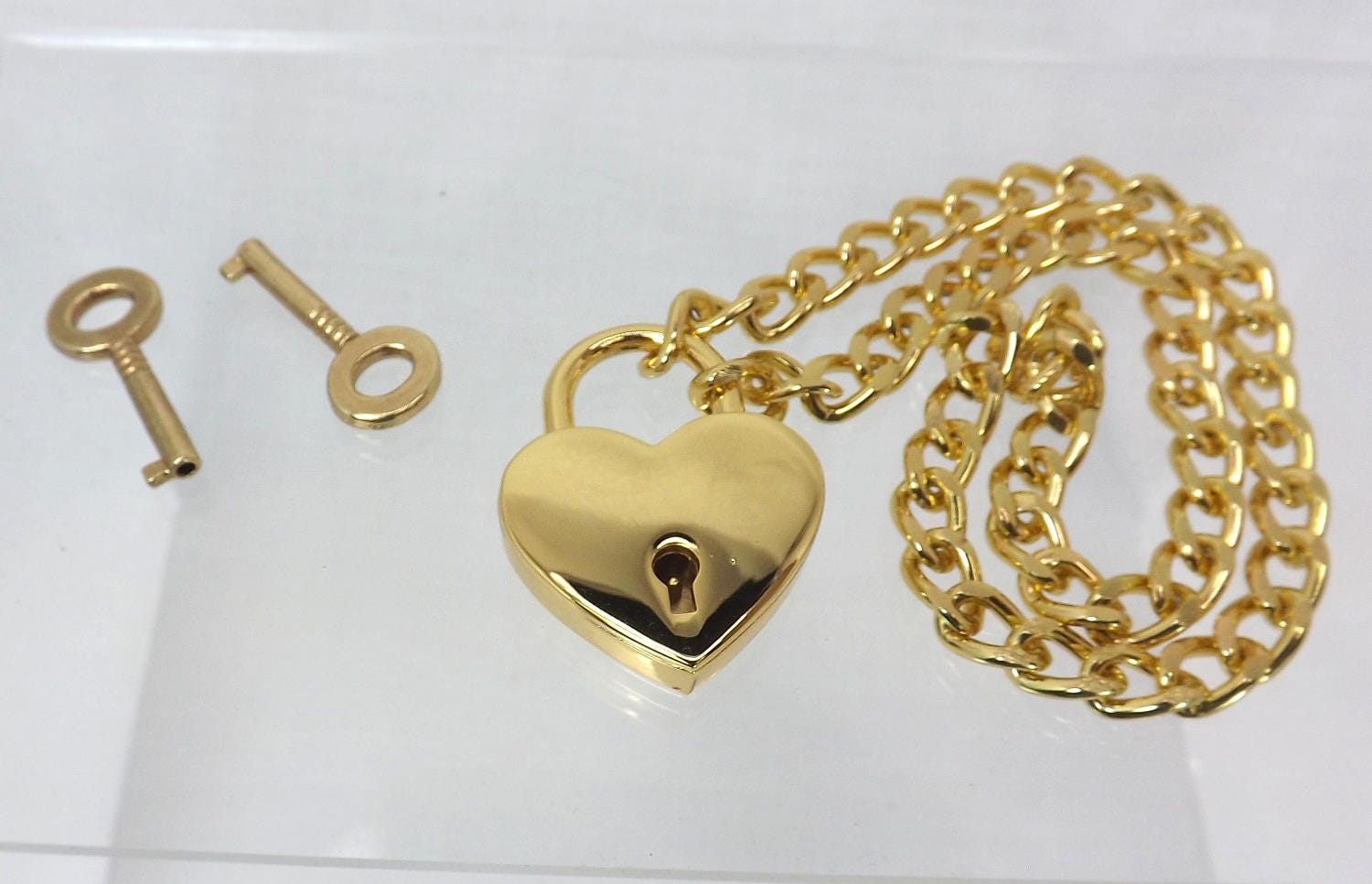 bdsm necklace Gold Heart Lock choker slave necklace heart collar choker Pinch the Muse