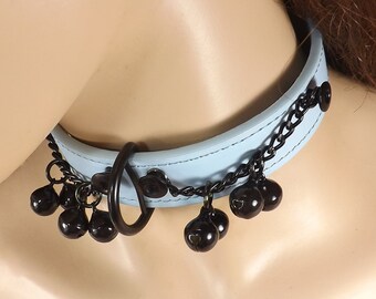 Bdsm Collar fetish collar mature Slave Bell Collar with chains