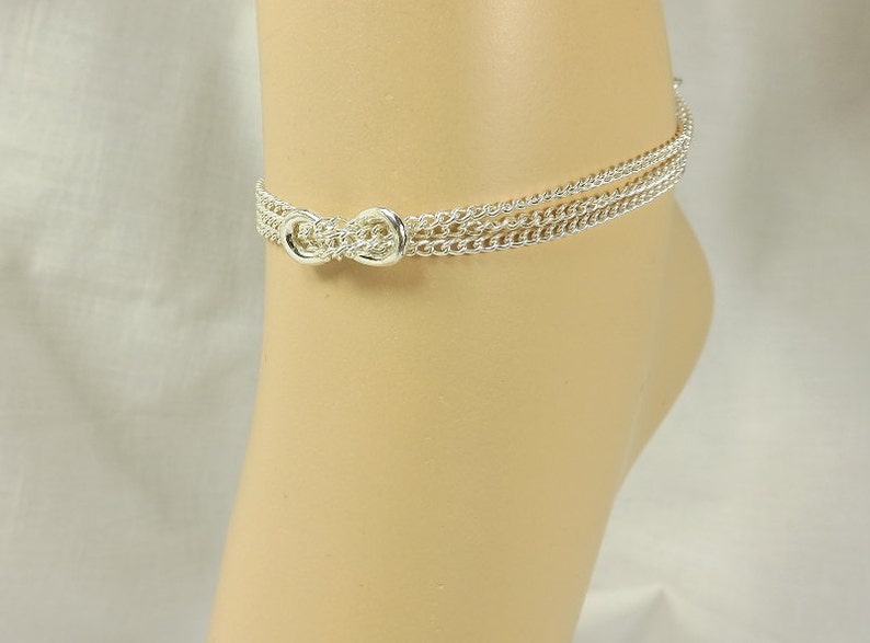 Locking Anklet Infinity Ankle Bracelet Heart Lock Anklet Body Etsy