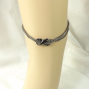 Infinity Ankle Bracelet Multi Chain Anklet body jewelry Infinty Anklet mature bdsm gift image 3