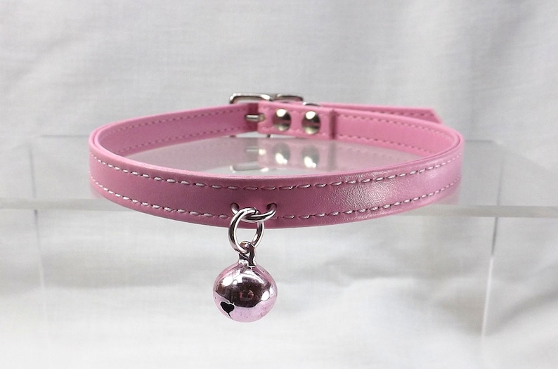 Bdsm Collar Discreet Ddlg Collar Kitten Play Mature Leather Etsy Canada