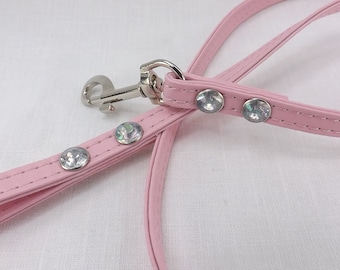 Leash with Rhinestone Accents. Gift for dom leash restraint mature