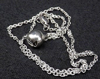 Stainless steel bdsm kitty bell necklace