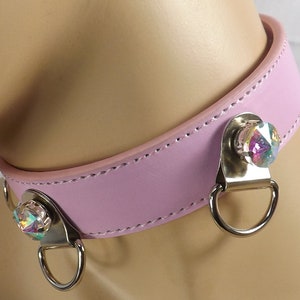 Bdsm collar locking slave collar with lock mature sub gift image 2