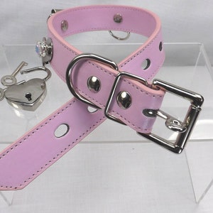 Bdsm collar locking slave collar with lock mature sub gift image 4