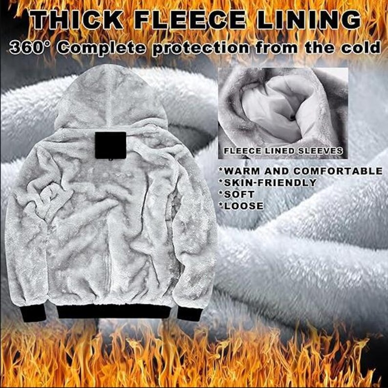 Nordic Heren Pluche Trui Rits Hoodie, Viking Gedrukt Vegvisir Rune Nordic Heren Pluche Trui Rits Hoodie, Viking Gedrukt Vegvisir Rune